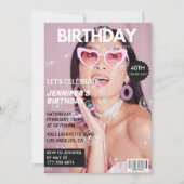 Invitations de 40e anniversaire Magazine Couvertur (Devant)