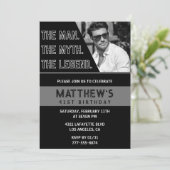 Invitations de 41e anniversaire Black The Man The  (Debout devant)