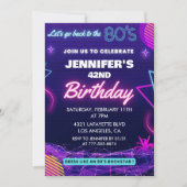 Invitations de 42e anniversaire Retour à la fête d (Devant)