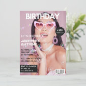 Invitations de 45e anniversaire Magazine Couvertur (Debout devant)