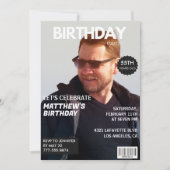 Invitations de 55e anniversaire Men Him Magazine C (Devant)
