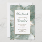 Invitations de 61e anniversaire Enregistrer la dat (Devant)