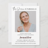 Invitations de 65e anniversaire de la modernité po (Devant)