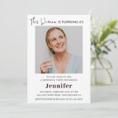 Invitations de 65e anniversaire de la modernité po (Debout devant)