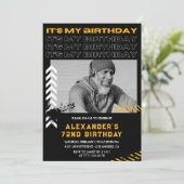 Invitations de 72e anniversaire moderne Hommes Pho (Debout devant)