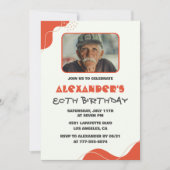 Invitations de 80e anniversaire de Mens Modern Pho (Devant)