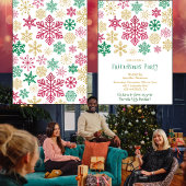 Invitations de amis Party Chic Snowflakes