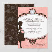 Invitations de baby shower (Devant / Derrière)