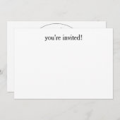 Invitations de baby shower (Devant / Derrière)