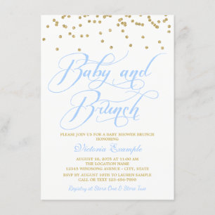 Invitations de baby shower de brunch de bébé de