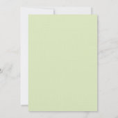 Invitations de baby shower de corde à linge (Dos)