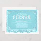 Invitations de baby shower de fiesta (Devant / Derrière)