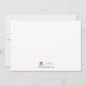 Invitations de baby shower de fille d'automne (Dos)