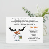 Invitations de baby shower de Halloween (Debout devant)