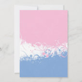 Invitations de baby shower de jumeaux de garçon et (Dos)