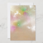 Invitations de baby shower de licorne (Dos)