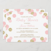 Invitations de baby shower de parties (Devant / Derrière)