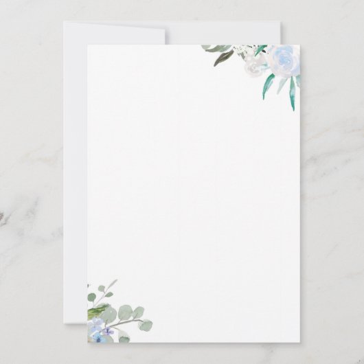 Invitations de baby shower d'éléphant pour un (Dos)