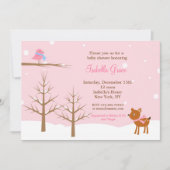 Invitations de baby shower d'hiver (Devant)