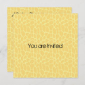 Invitations de Baby shower d'impression de girafe (Devant / Derrière)