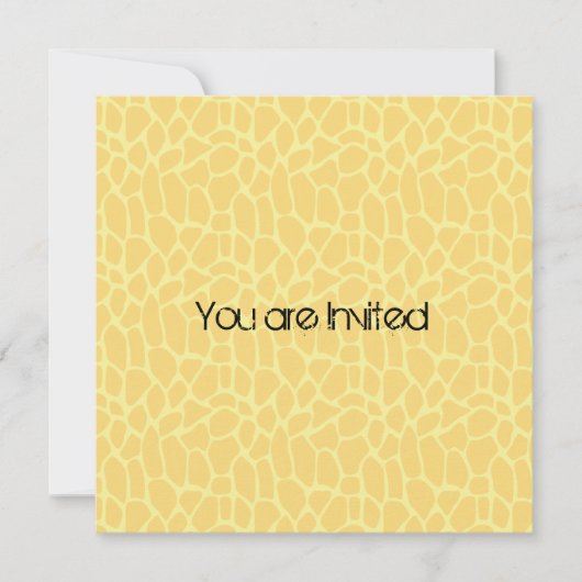 Invitations de Baby shower d'impression de girafe (Devant)