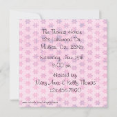 Invitations de baby shower d'ours de bébé (Dos)