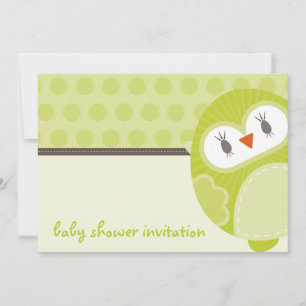 INVITATIONS DE BABY SHOWER : : hibou 2L de danse