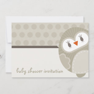 INVITATIONS DE BABY SHOWER : : hibou 9L de danse