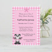 Invitations de Baby shower Panda Bear (Debout devant)