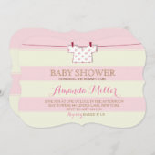 Invitations de Baby showers (Devant / Derrière)