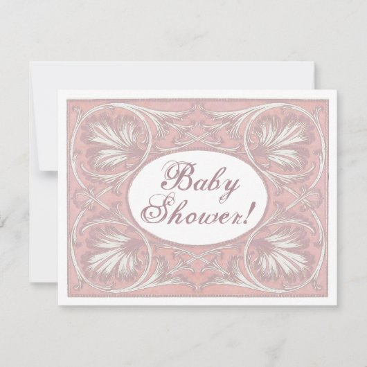 Invitations de Baby showers personnalisés, Vintage (Devant)