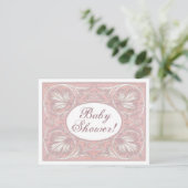 Invitations de Baby showers personnalisés, Vintage (Debout devant)