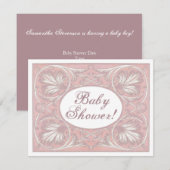 Invitations de Baby showers personnalisés, Vintage (Devant / Derrière)