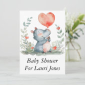 Invitations de baby showers simples et abordables (Debout devant)
