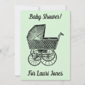 Invitations de baby showers simples et abordables (Devant)