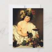 Invitations de Bacchus de Caravaggio (Devant)