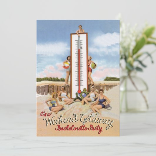 Invitations de bachelorette de fin de semaine pour (Debout devant)