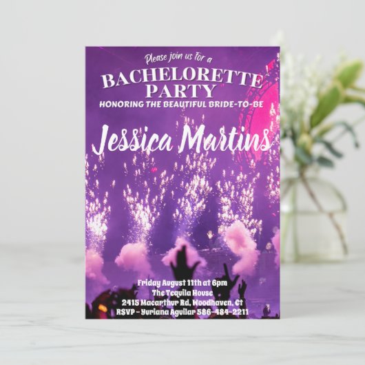 Invitations de Bachelorette Party (Debout devant)