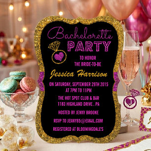 Invitations de Bachelorette Party - Effet Parties 