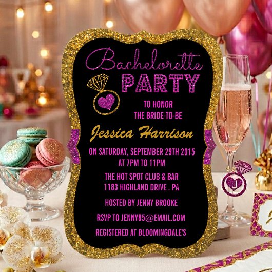 Invitations de Bachelorette Party - Effet Parties 