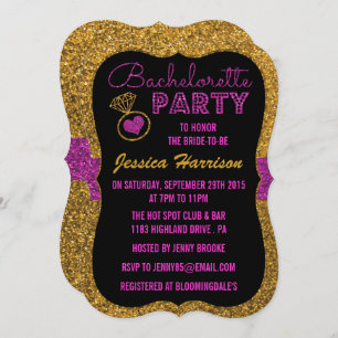 Invitations de Bachelorette Party - Effet Parties