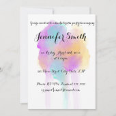 Invitations de Bachelorette Watercolor (Devant)