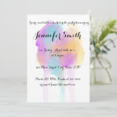 Invitations de Bachelorette Watercolor (Debout devant)