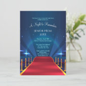 Invitations de bal d'étudiants de tapis rouge (Debout devant)