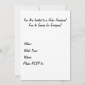 Invitations de bal populaire de clochard ! (Dos)