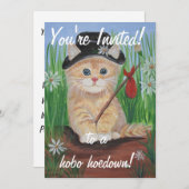 Invitations de bal populaire de clochard ! (Devant / Derrière)