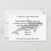 Invitations de baleines Orca personnalisées RSVP (Dos)