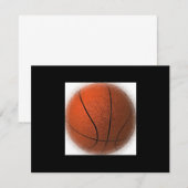 Invitations de balle de basket-ball (Devant / Derrière)