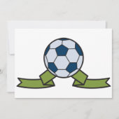 Invitations De Balle De Football Et De Ruban (Devant)