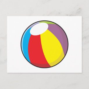 Invitations de balles de plage en plastique gonfla